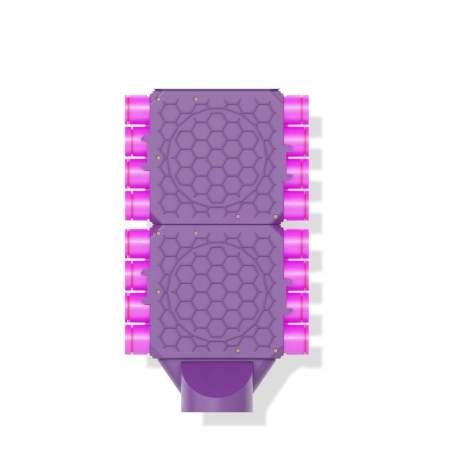 Skrzynka rozdzielaczowa dwumodułowa zamknięta poprzeczna 200mm, 16x75mm